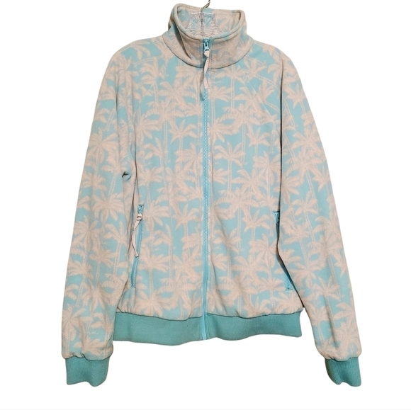chubbies Other - Chubbies | Men's Pink & Blue Palm Tree Full Zip Pullover Jacket (Size Large)